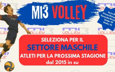 Mi3 Volley apre le porte per rinforzare il settore maschile!
