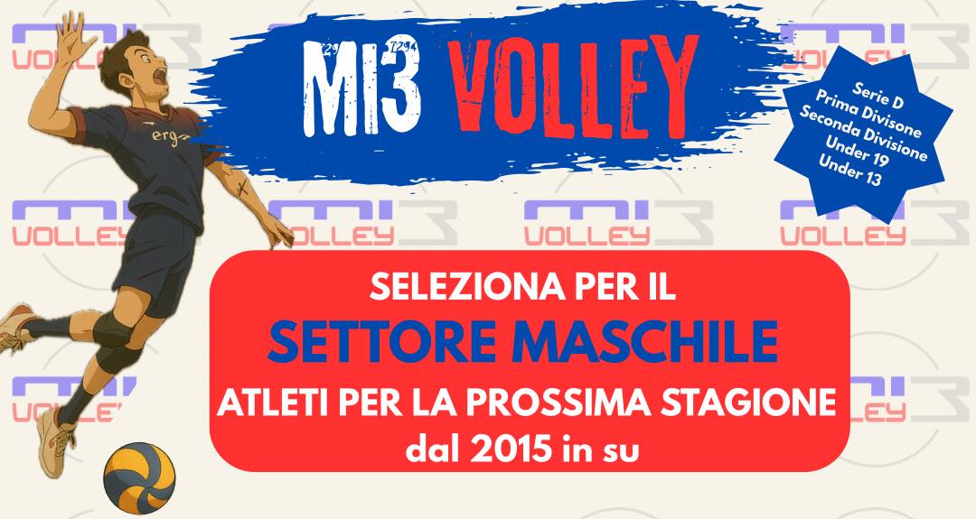Mi3 Volley apre le porte per rinforzare il settore maschile!